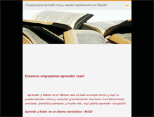 Tablet Screenshot of clasesruso.com